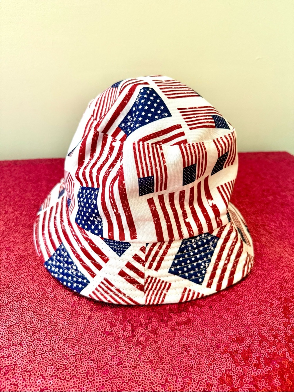 🇺🇸 Patriotic American Flag USA Bucket Hat - Picture 2 of 4